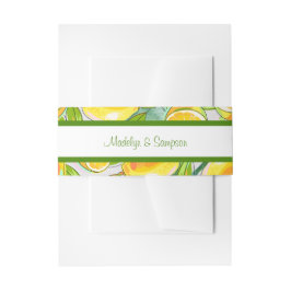 Bandeau De Faire-part Aquarelle moderne Lemon Jardin jaune