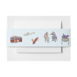 Bandeau De Faire-part Aquarelle Nola Mariage Bellyband
