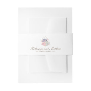 Bandeau De Faire-part Aquarelle Succulents Mariage