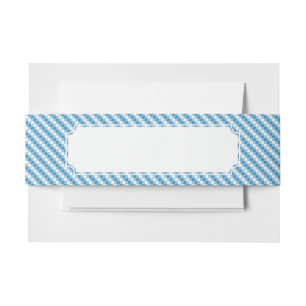 Bandeau De Faire-part arrière - plan Bleu-blanc de carrés