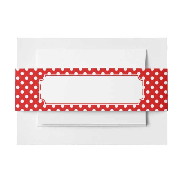 Bandeau De Faire-part Arrière - plan de point de polka (Devant Example)