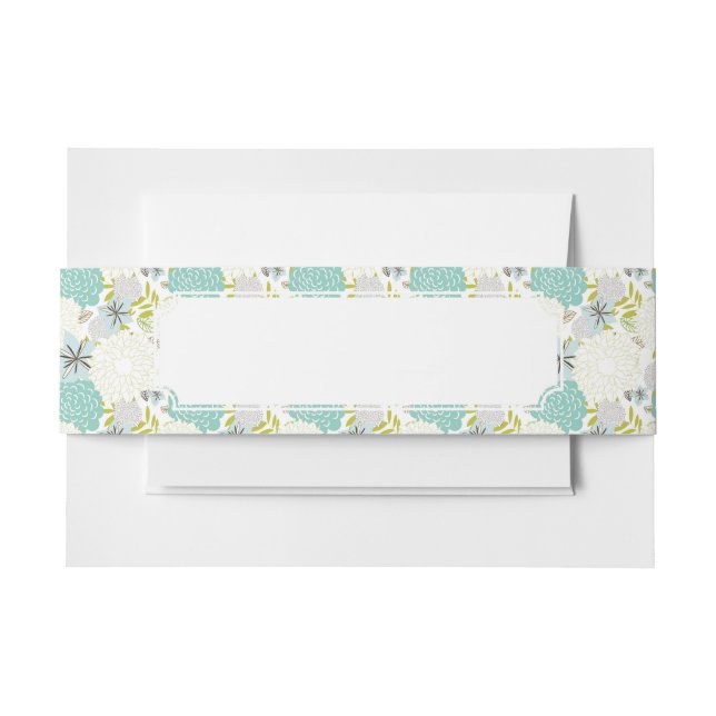 Bandeau De Faire-part Arrière - plan floral (Devant Example)