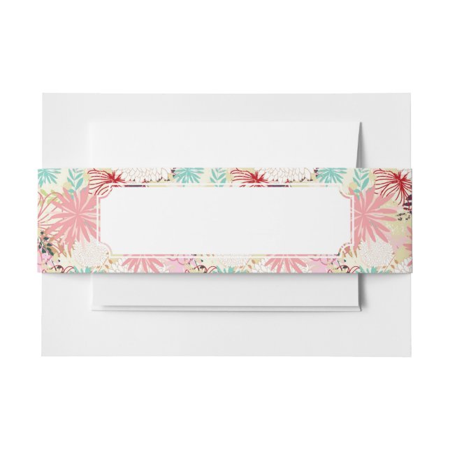 Bandeau De Faire-part Arrière - plan floral 4 (Devant Example)