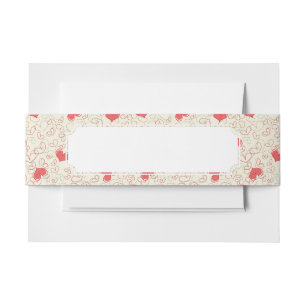 Bandeau De Faire-part Arrière - plan mignon de coeurs