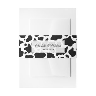 Bandeau De Faire-part Arrière - plan Motif de vache