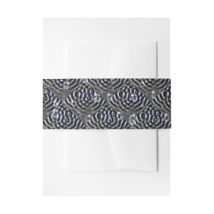 Bandeau De Faire-part Arrosage sur métal gris bleu