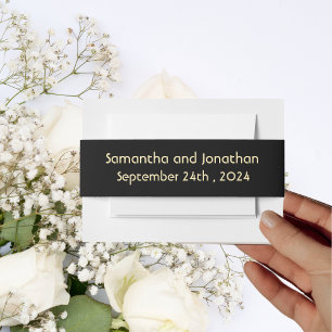 Bandeau De Faire-part Art déco classique vintage