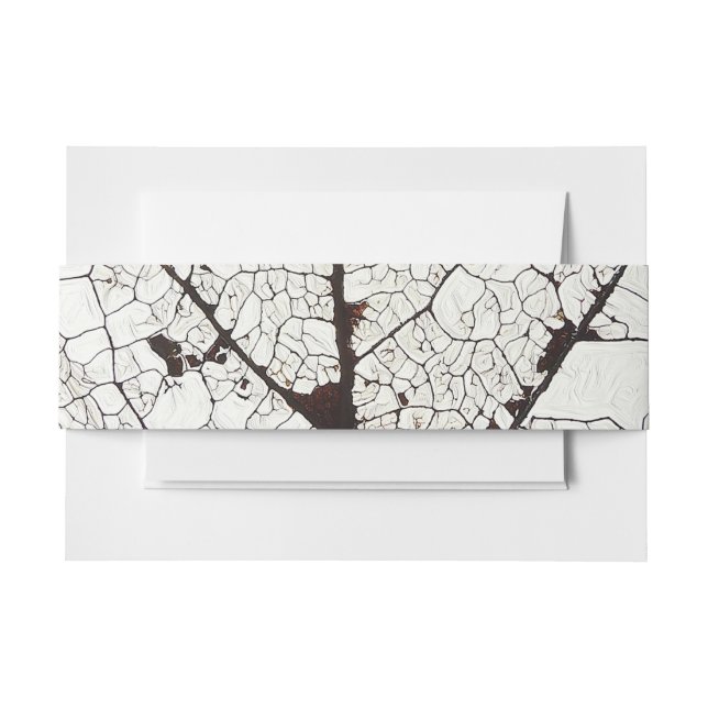 Bandeau De Faire-part Aspen Feuille Squelette 1 (Devant Example)