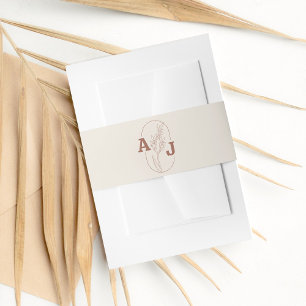 Bandeau De Faire-part Automne Terracotta et Crème