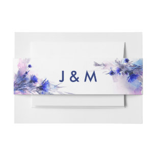 Bandeau De Faire-part 💍Avec initiales Cornflower Reverie
