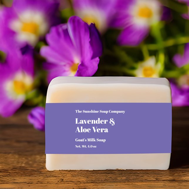 Bandeau De Faire-part Bande de ventre à savon violet clair moderne (Créateur téléchargé)