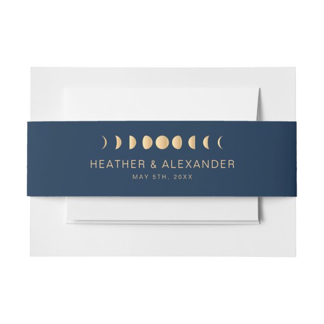 Bandeau De Faire-part Bande de ventre bleu céleste (Devant Example)