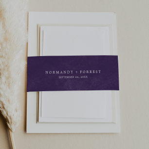 Bandeau De Faire-part Bande de ventre de Faire-part de mariage d'aquarel