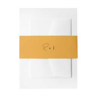 Bandeau De Faire-part Bande de ventre de Faire-part de mariage de script
