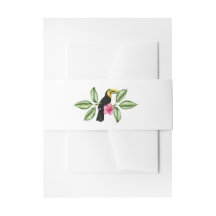 Bande de ventre de mariage de perroquet tropical
