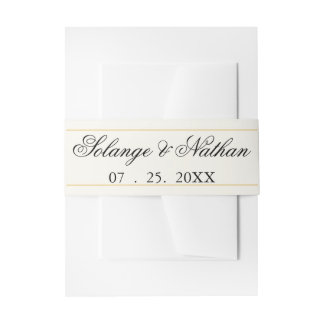 Bandeau De Faire-part Bande de ventre d'invitation de mariage