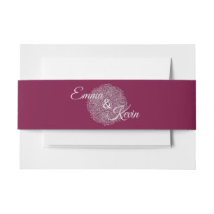 Bandeau De Faire-part Bande de ventre d'invitation personnalisée
