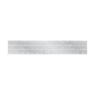 Bandeau De Faire-part Bande de ventre Motif en argent
