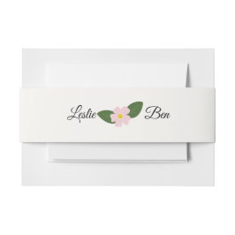 Bandeau De Faire-part Bande de ventre rose
