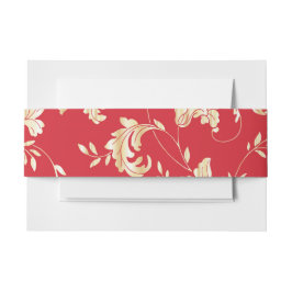 Bandeau De Faire-part Bande de ventre rouge et or