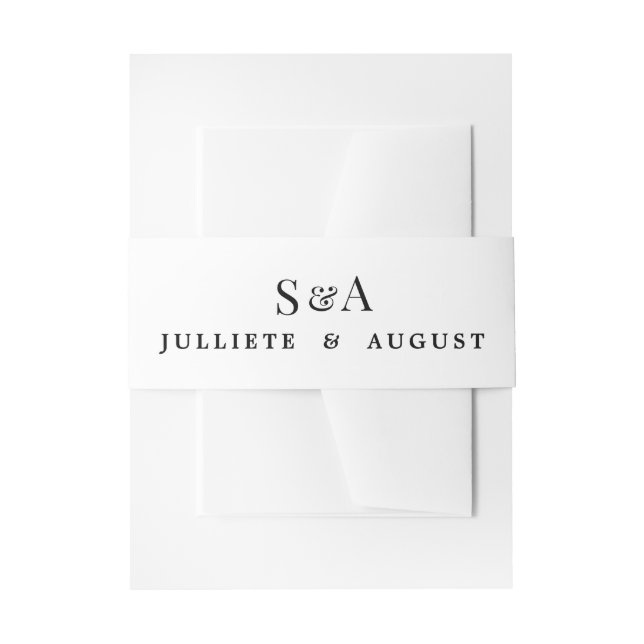 Bandeau De Faire-part Bande ventrale d'invitation de mariage (Devant example)