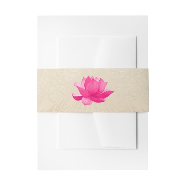 Bandeau De Faire-part Bandeau de mariage indien hindou lotus (Devant example)