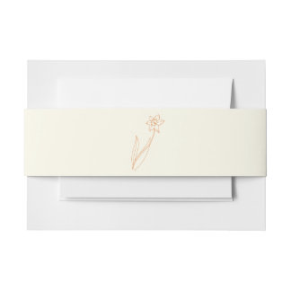 Bandeau De Faire-part bandeau de mariage jonquille