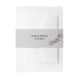 Bandeau De Faire-part Bandeau de ventre floral lilas