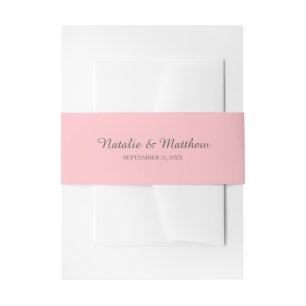 Bandeau De Faire-part Bandes de ventre d'invitation personnalisée simple