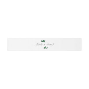 Bandeau De Faire-part Bandes de ventre Mariage Dragon Vert