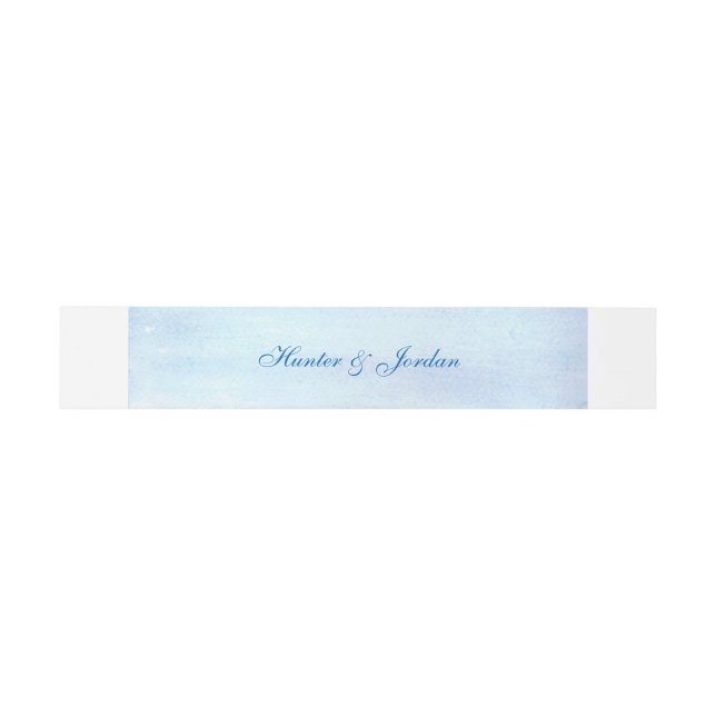 Bandeau De Faire-part Bandes personnalisées de ventre "d'aquarelle (Plat)