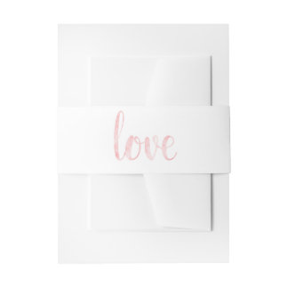 Bandeau De Faire-part Bandes roses de ventre d'invitation d'amour