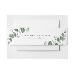Bandeau De Faire-part Beau délicat mariage de feuillage d'eucalyptus