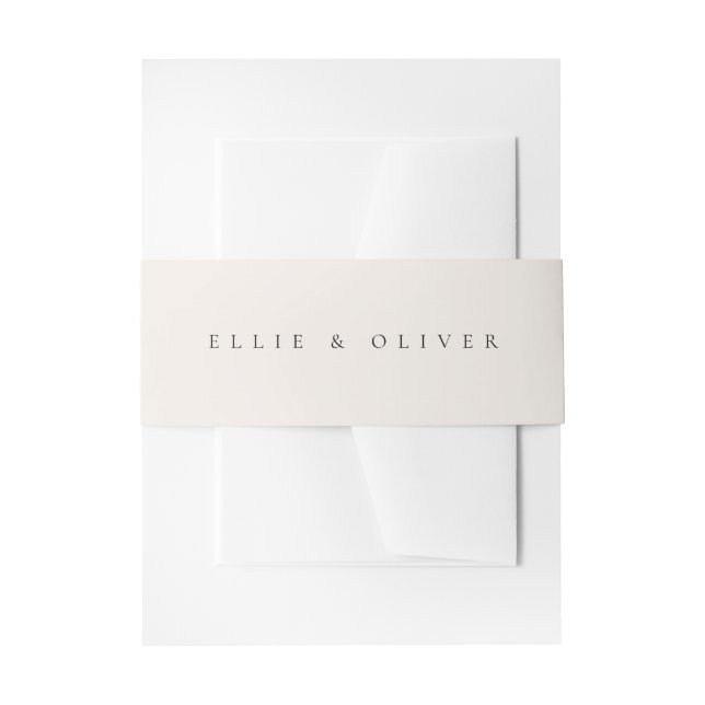 Bandeau De Faire-part Beige Boho Photo Mariage Moderne (Devant example)
