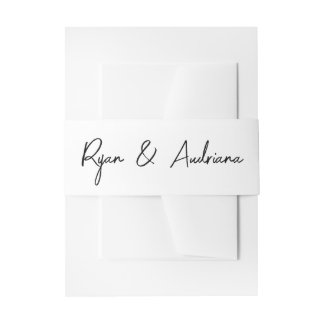 Bandeau De Faire-part Belle photo en noir et blanc