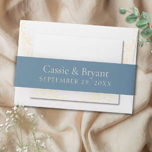 Bandeau De Faire-part Beurre officiel Mariage du millésime jaune Jaune