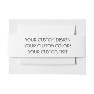 Bandeau De Faire-part BLANC Votre Design Ici -