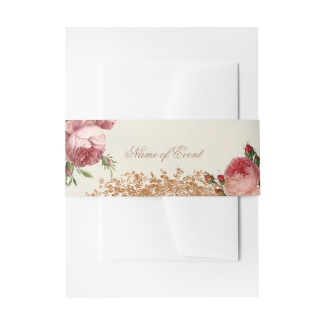 Bandeau De Faire-part Blenheim Rose - Ciel d'été (Devant example)