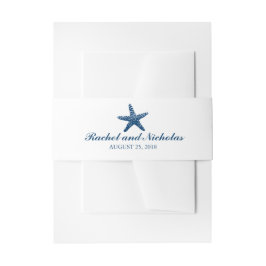 Bandeau De Faire-part Bleu Gracity Starfish | MARIAGE