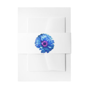 Bandeau De Faire-part Bleu marguerite bleu photo florale