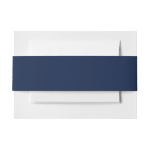 Bandeau De Faire-part Bleu marine solide