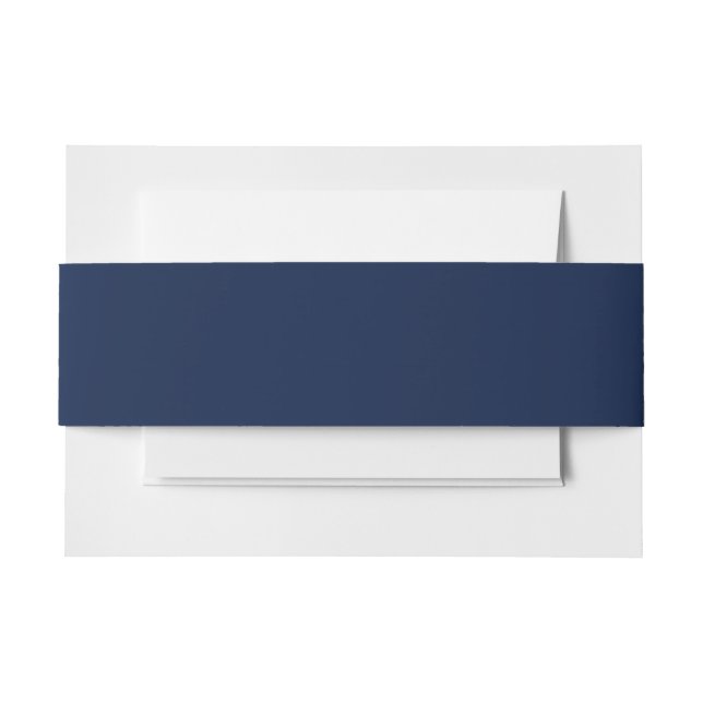 Bandeau De Faire-part Bleu marine solide (Devant Example)