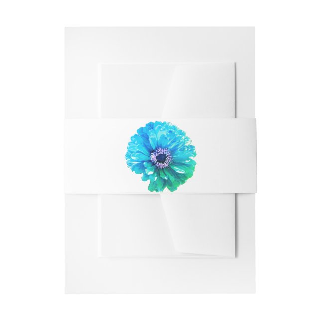Bandeau De Faire-part Bleu turquoise (Devant example)