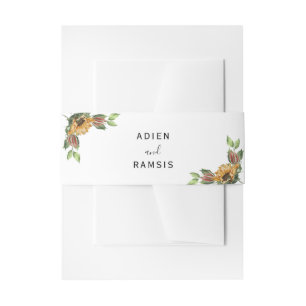 Bandeau De Faire-part Boho Sunflower Rustique Mariage Fleur sauvage