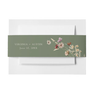 Bandeau De Faire-part Boho vert