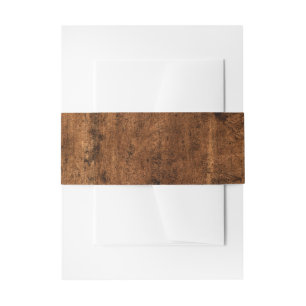 Bandeau De Faire-part Bois rustique simple