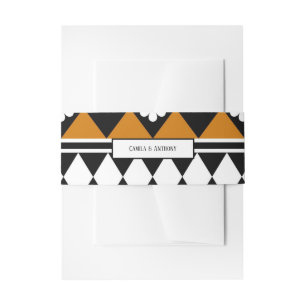 Bandeau De Faire-part Bordure Fleur Diamant Boho Motif Floral