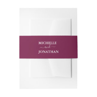 Bandeau De Faire-part Bougainvillea Faire-part de mariage Bourgogne B