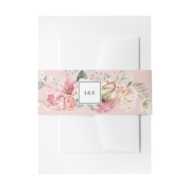 Bandeau De Faire-part Bouquet d'aquarelle de printemps Tulip Mariage (Devant example)