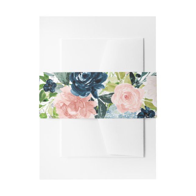 Bandeau De Faire-part Bouquet floral d'aquarelle charmé (Devant example)